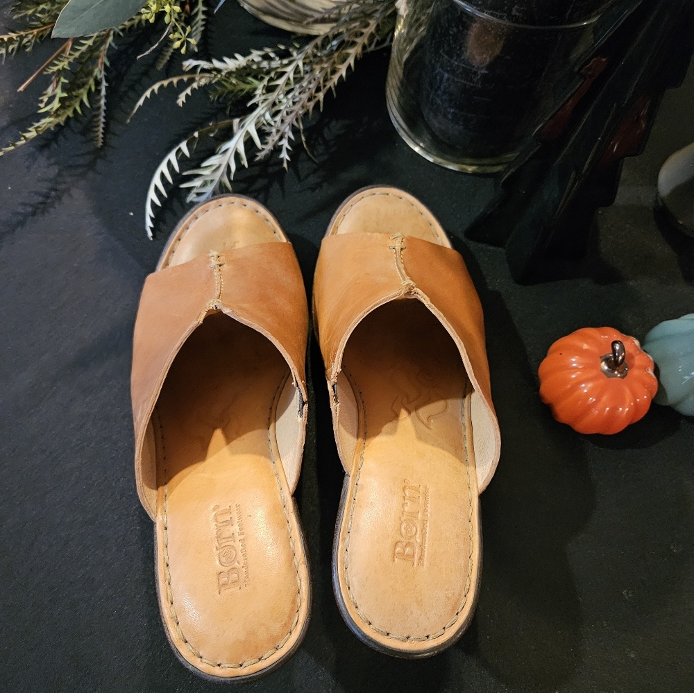Slide in sandals Born 4 inch heels